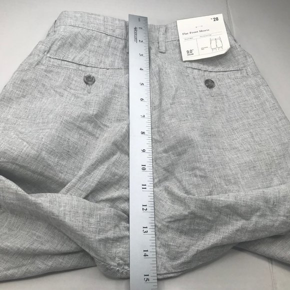 Goodfellow And Co Men's 9 Inch Inseam 28 Flat Front Shorts Gray New With Tags - Picture 12 of 12